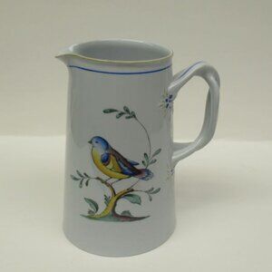 Spode China England QUEEN'S BIRD 5 1/2 Inch High 16 Ounce Milk Jug or Pitcher